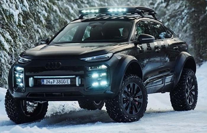 Audi has fun with an electric Q6 with monstrous off-road preparation – Caradisiac.com