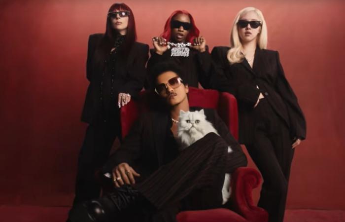 Lady Gaga and Rosé des Blackpink find Bruno Mars in his clip, but not to sing