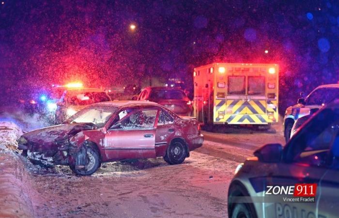 Accident on Lloyd Welch boulevard in Beauport