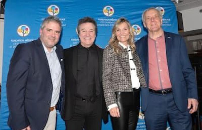 René Simard and Marie-Josée Taillefer, ambassadors of the medical foundation of Laurentides and Pays-d’En-Haut