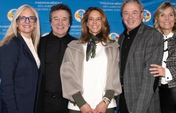 René Simard and Marie-Josée Taillefer, ambassadors of the medical foundation of Laurentides and Pays-d’En-Haut