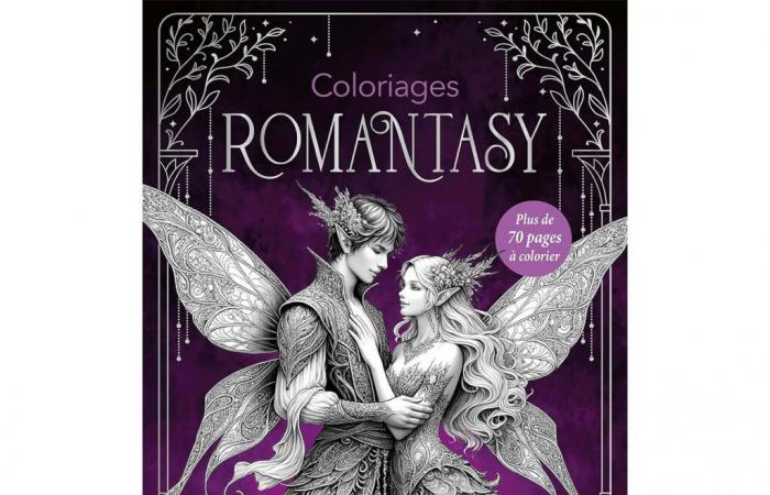 A sumptuous coloring book dedicated to Romantasy