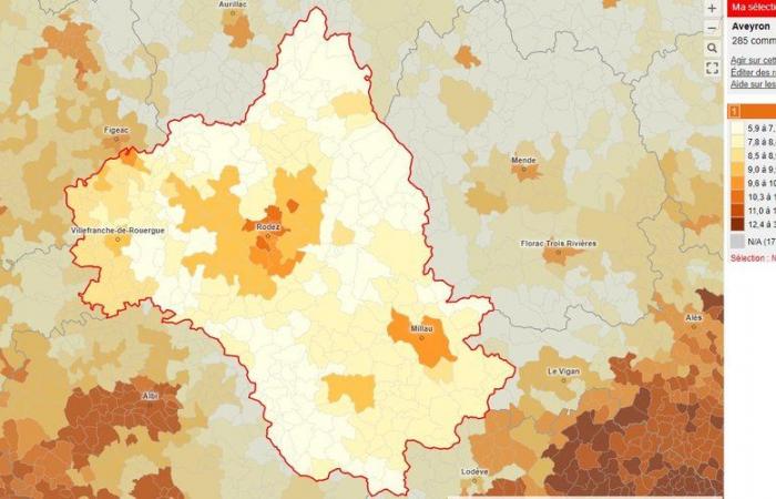 Rodez. The average prices of rents spent under the magnifying glass