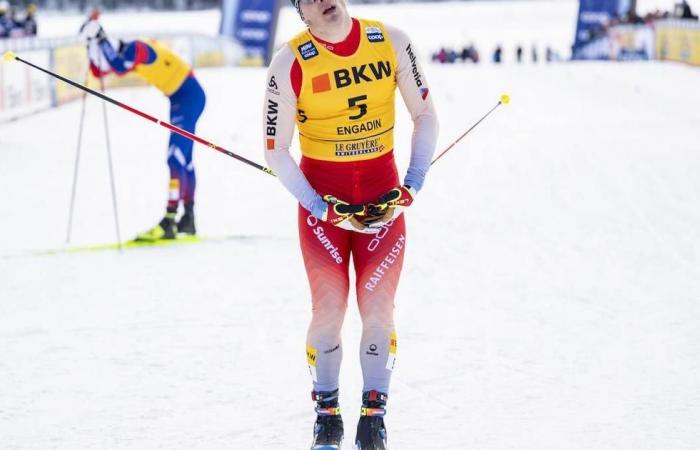 The Gray Valerio Grond ranked 4th in the Silvaplana – RTS.ch skating sprint