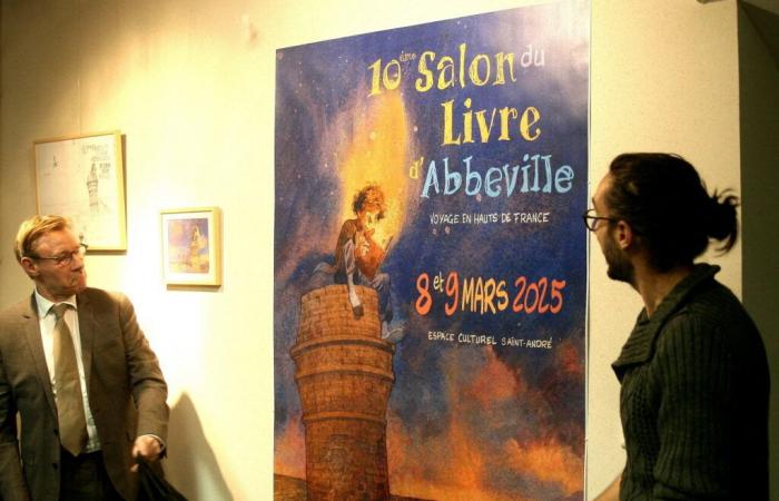 A magnificent poster for the 10th edition of the Abbeville Book Fair