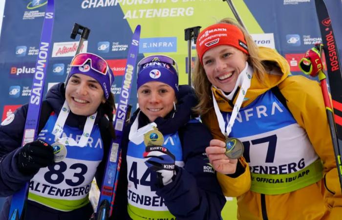 Anaëlle Bondoux in gold in the women’s sprint of the European Championships, double for the Bleues