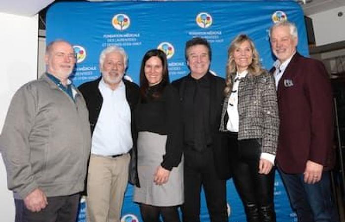 René Simard and Marie-Josée Taillefer, ambassadors of the medical foundation of Laurentides and Pays-d’En-Haut