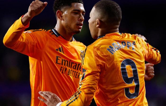 Valladolid – Real Madrid: Kylian Mbappé again, after a superb combination with Jude Bellingham