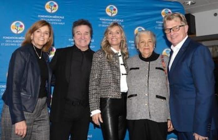 René Simard and Marie-Josée Taillefer, ambassadors of the medical foundation of Laurentides and Pays-d’En-Haut