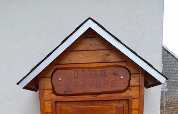 A book box installed towards the town hall