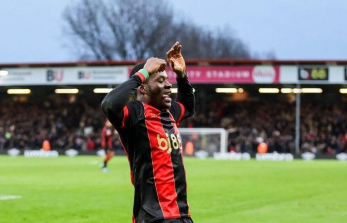 Premier League (D23): Dango Ouattara scores the hat-trick with Bournemouth against Nottingham Forest (5-0)