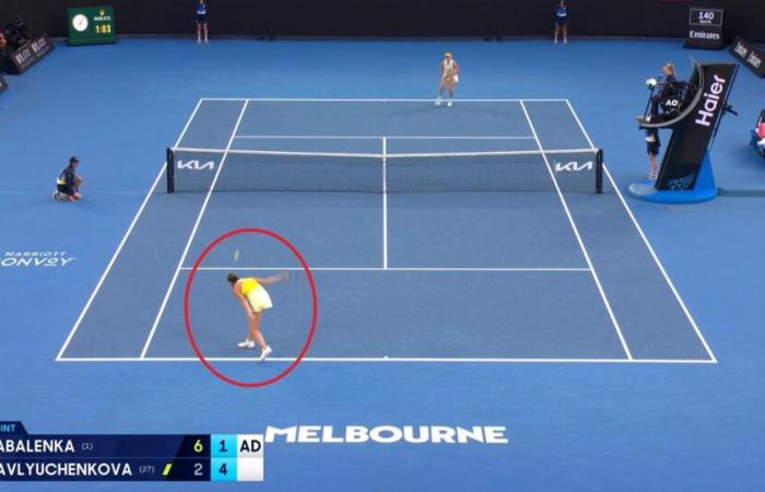 When Aryna Sabalenka starts to slice, against Anastasia Pavlyuchenkova in the quarterfinals of the Australian Open [vidéo] – Tennis Video