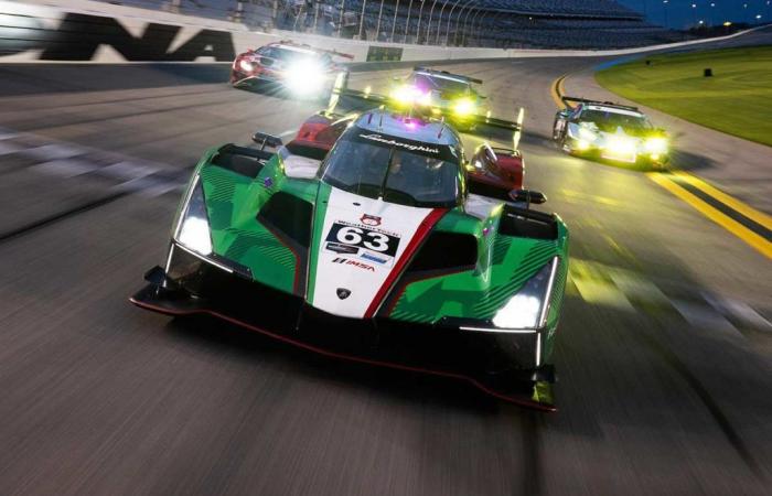 The Lamborghini SC63 takes up the 24 -hour challenge from Daytona with 2 former F1 pilots