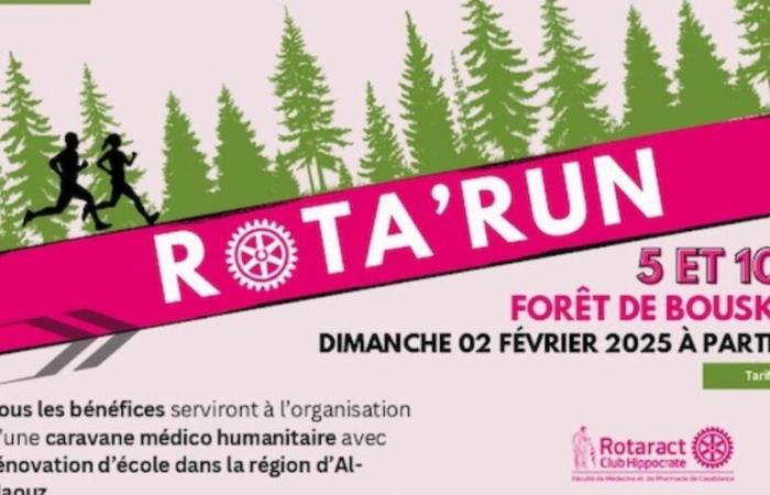 Rota’Run, a charity race scheduled for February 2 at the Bouskoura forest