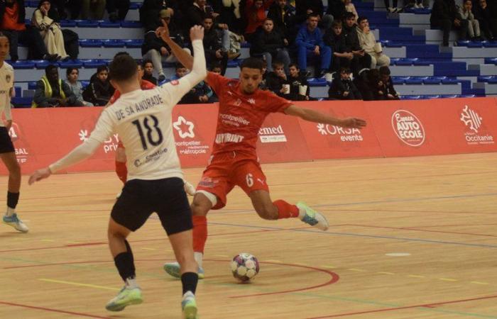 Facing the vice-champion of France, Montpellier Futsal saves the essential with a last minute goal