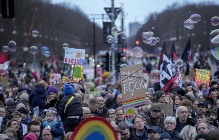 Protests against the far right across Germany