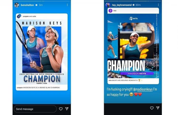 Ben Shelton, Carlos Alcaraz, Jessica Pegula & tennis world react to Madison Keys’ remarkable Australian Open title win