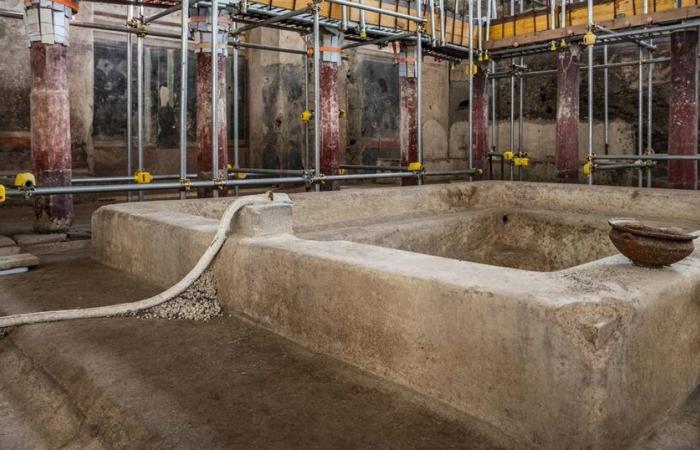 In Pompeii, archaeologists update the largest thermal station in the ancient city