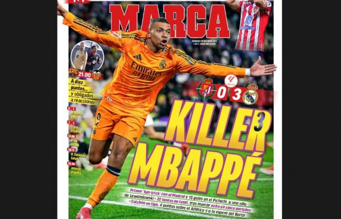 “Killer Mbappé”, “Magnificent” … The Spanish press ignites for the Real star after her hat -trick against Valladolid