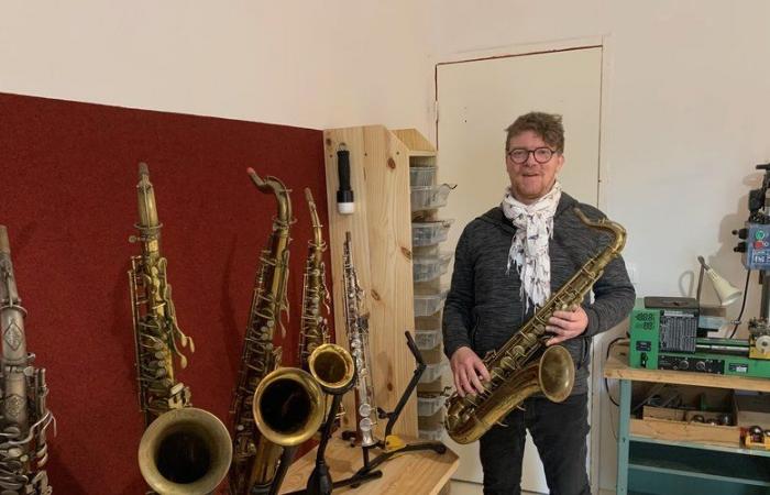 PORTRAIT. The one and only in Aude: Jef Delsuc, a “clinician” at the bedside of the saxophones