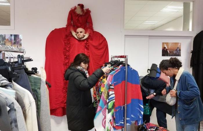 costumes and accessories from the opening ceremonies on sale at the last sale of the Paris 2024 Games