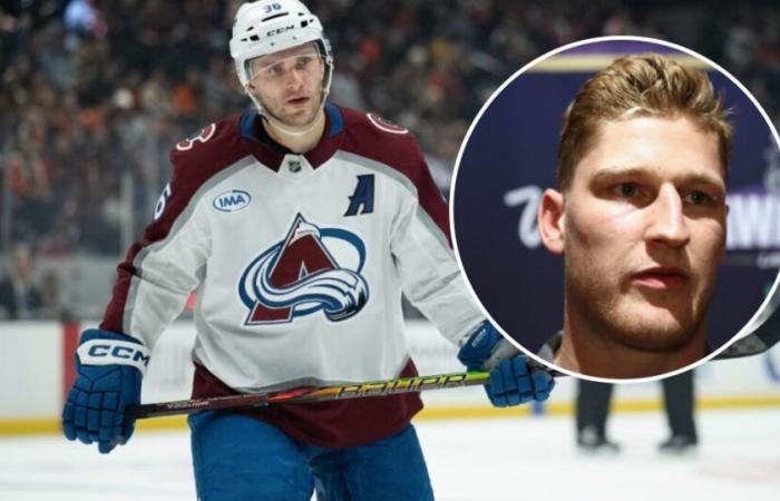 Nathan MacKinnon reacts to Mikko Rantanen trade