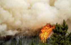 British Columbia wildfire doubles in size