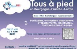 Take part in the connected challenge “All on foot in Burgundy-Franche-Comté”