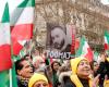 in Paris, a rally to demand the release of Iranian rapper Toomaj Salehi
