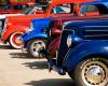 Automotive. Vintage and sports cars are on display in Nogent-le-Rotrou