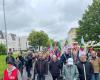 in Rennes, 1,400 people march in the Cleunay district