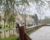 A new flood of the River de la Vie causes flooding in Vimoutiers