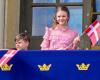 Princess Estelle and Prince Oscar reunite with their Danish royal godfathers