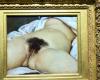 Moselle. Courbet’s famous painting “The Origin of the World” tagged at the Pompidou-Metz center