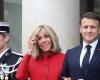 PHOTOS Brigitte Macron in red during the day and long, close-fitting dress in the evening to receive Xi Jinping and his wife