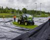Japanese beetle invasion: covered soccer fields in Kloten