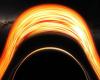 NASA animation simulators falling into a black hole