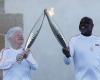 the torch relay was launched with Basile Boli, legend of Marseille football