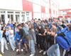 Sainte-Livrade-sur-Lot. The middle school students were all in blue this Tuesday