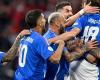 relive the victory of the Italian title holder against Albania