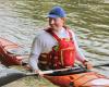 Suffering from Parkinson’s disease, Guillaume Brachet crosses the Loire by canoe-kayak from Roanne to Paimboeuf