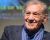 Ian McKellen falls off the stage in the middle of a play