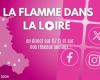 The journey of the Olympic Flame in the Loire