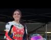 Montauban. Ashley Schneider, from hair to motorcycle helmet