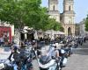 A procession of 60 motorcycles towards Sainte-Marie Cathedral: tribute to Jean-Pierre Bertacco, founder of Bielles d’Auch