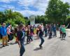 a hundred participants in the Activ Payré storytelling walk