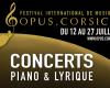 Festival “Opus Corsica” – Bastia / Zonza / Lecci / Portivecju / Bunifaziu | Agenda