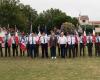 Sainte-Marie-la-Mer: young flag bearers in training