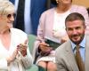 David Beckham makes eye-catching appearance alongside his mother at Wimbledon