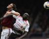 Football. Alcohol, torn shirt… Player Andy Carroll caught in altercation in London.